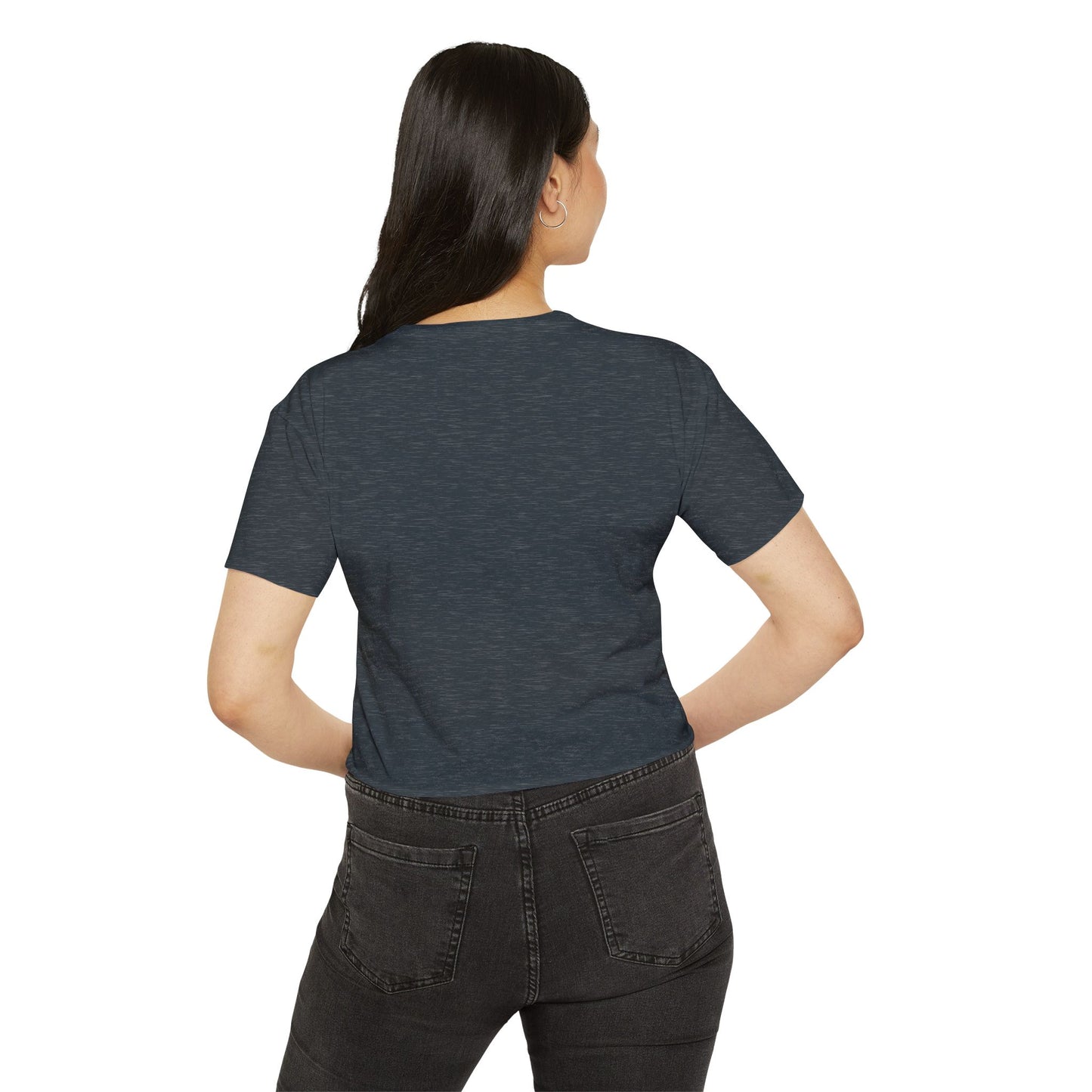 Crop Top - US Eh Bald Eagle and Beaver Canadian American Flag Women's Festival Top
