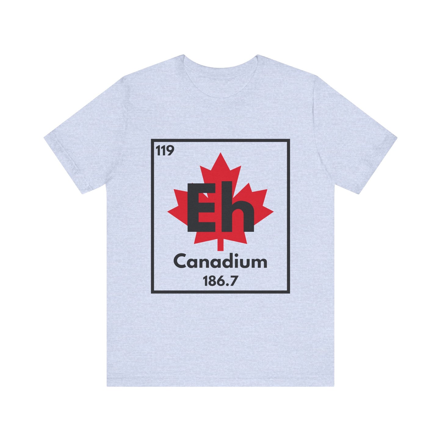 Canadium "Eh" Periodic Table Tee – Science and Canada Mashup Tee - Dark Print