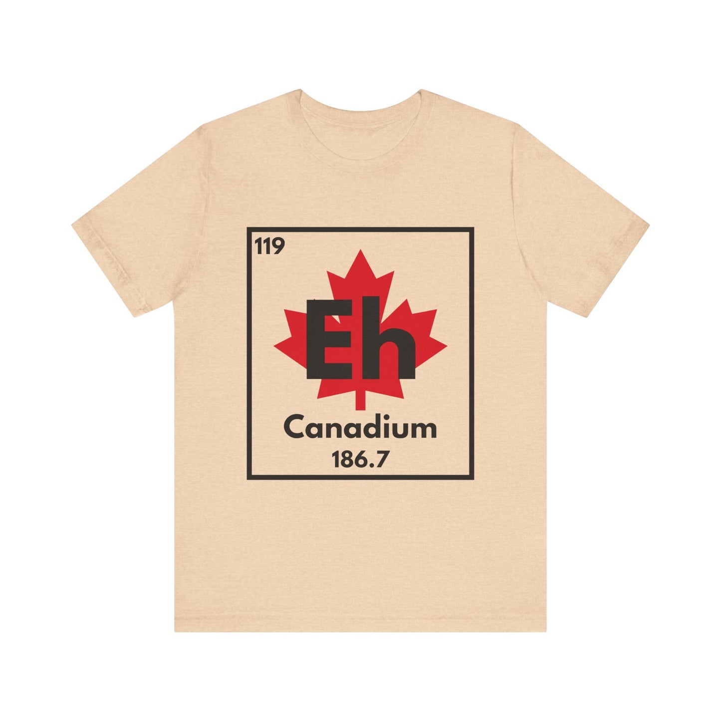 Canadium "Eh" Periodic Table Tee – Science and Canada Mashup Tee - Dark Print