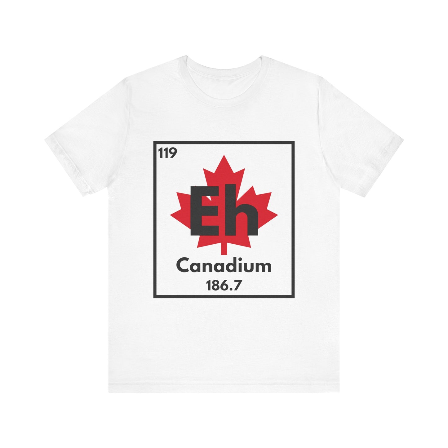 Canadium "Eh" Periodic Table Tee – Science and Canada Mashup Tee - Dark Print