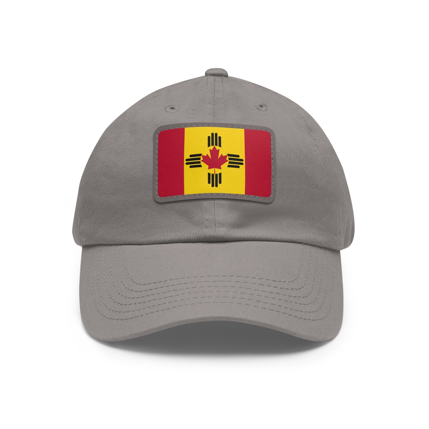 New Mexico & Canada Leather Patch Dad Hat - Stylish & Unique Cap
