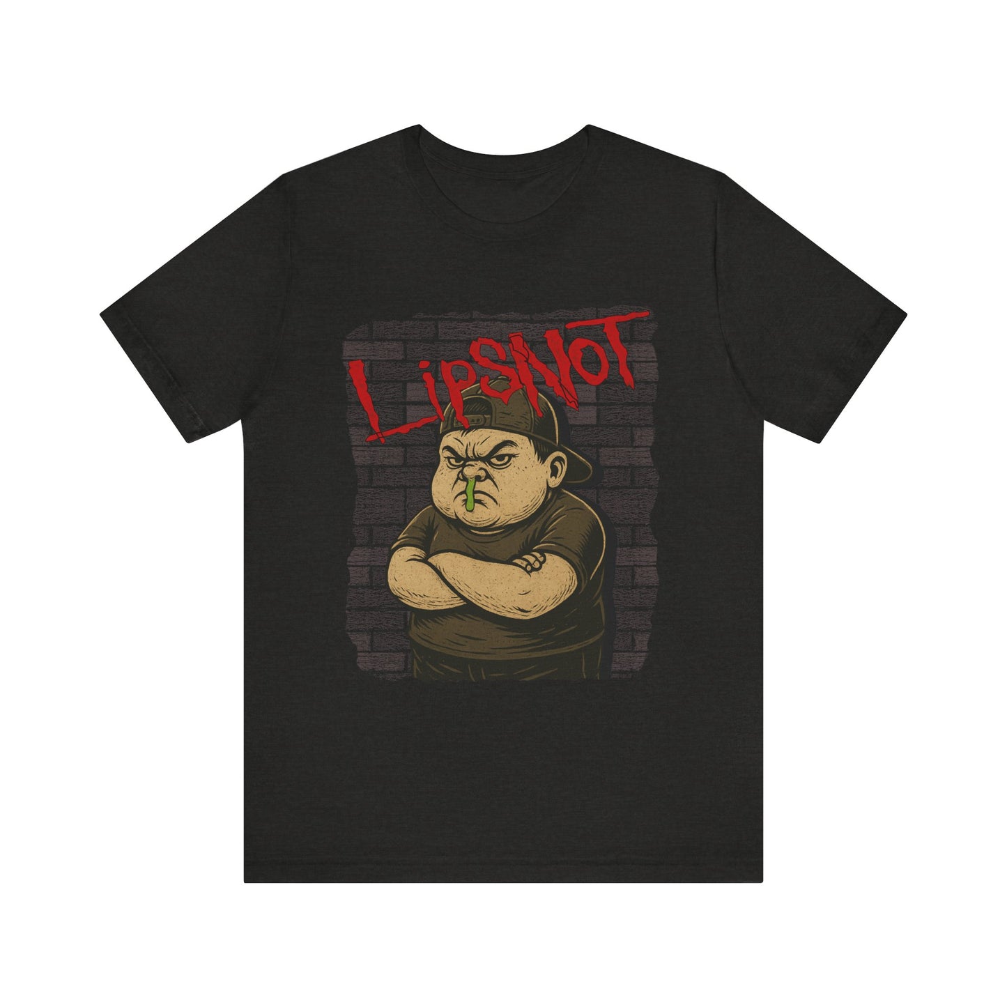 Graffiti Style Concert Shirt - 'LIPSNOT' Parody Tee