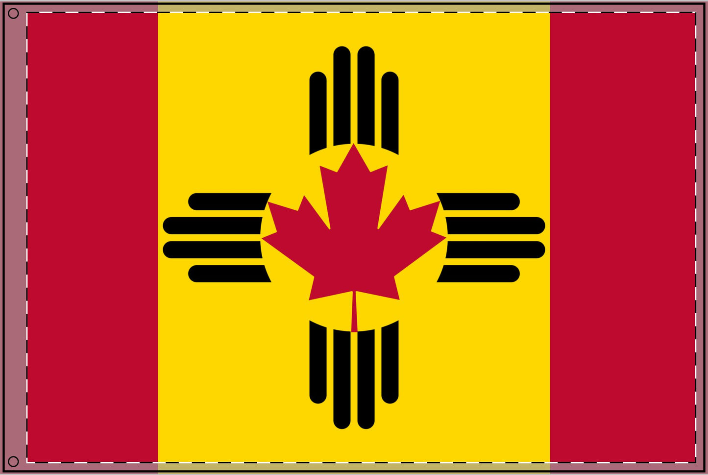 Double Sided Canadian-New Mexico Flag