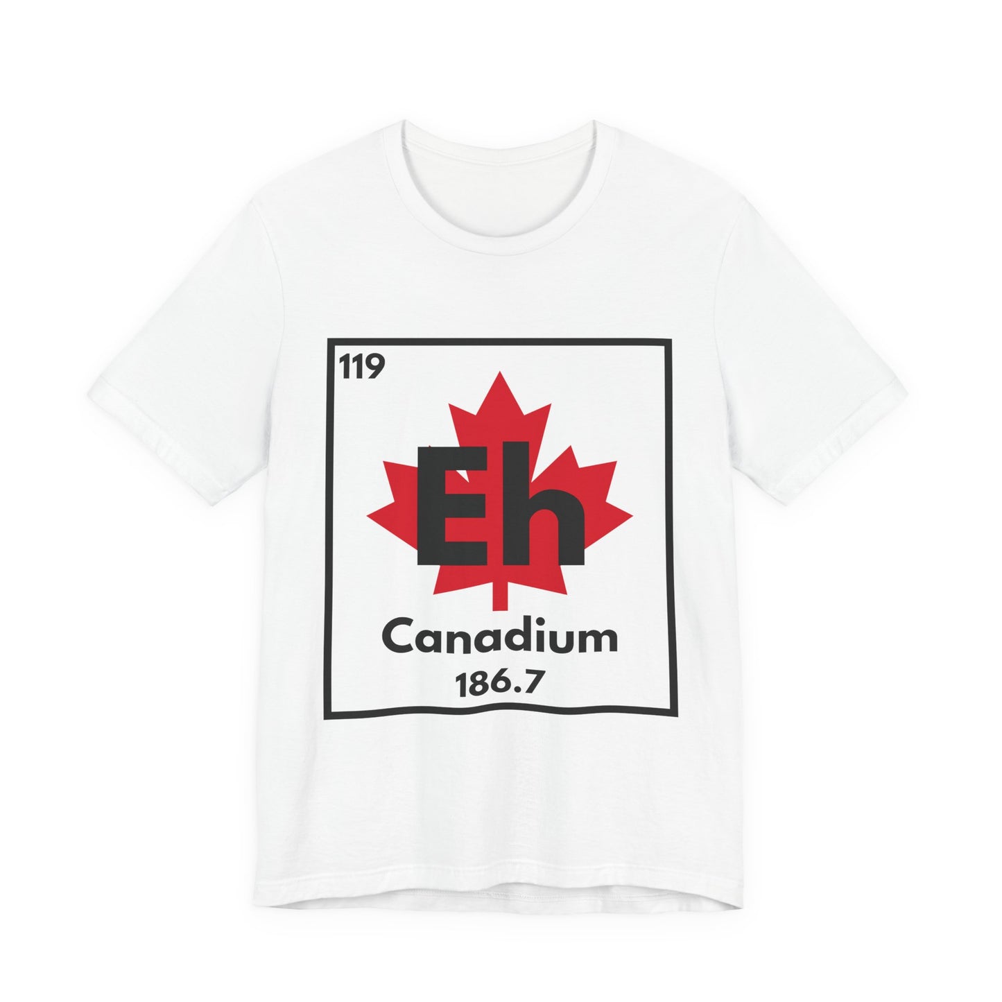Canadium "Eh" Periodic Table Tee – Science and Canada Mashup Tee - Dark Print