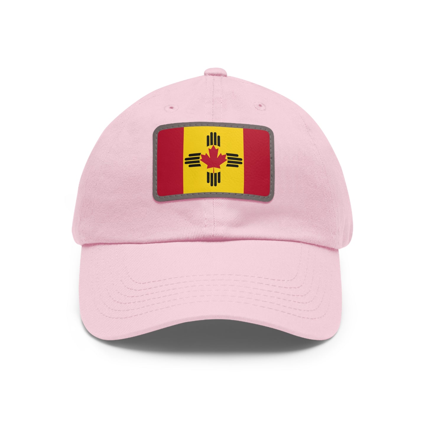 New Mexico & Canada Leather Patch Dad Hat - Stylish & Unique Cap