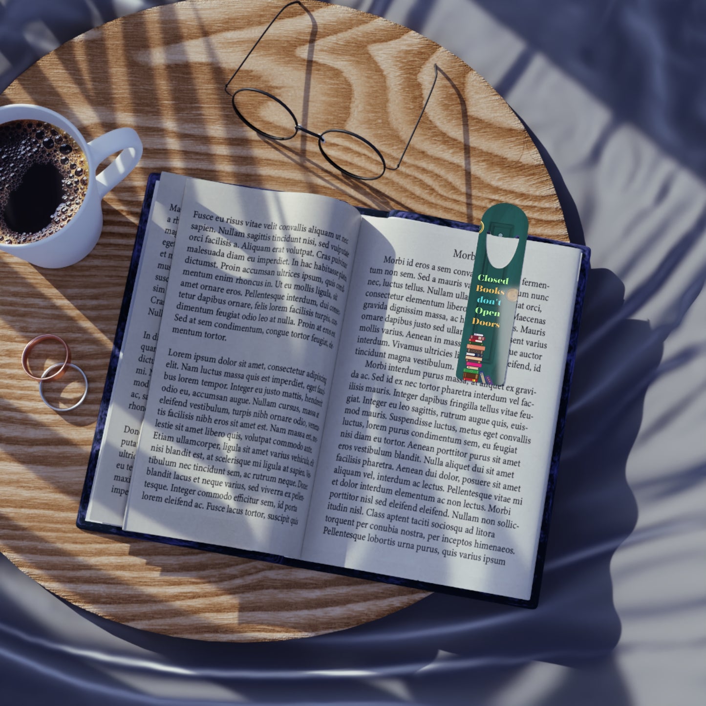 Aluminum Bookmark | Closed Books Don't Open Doors