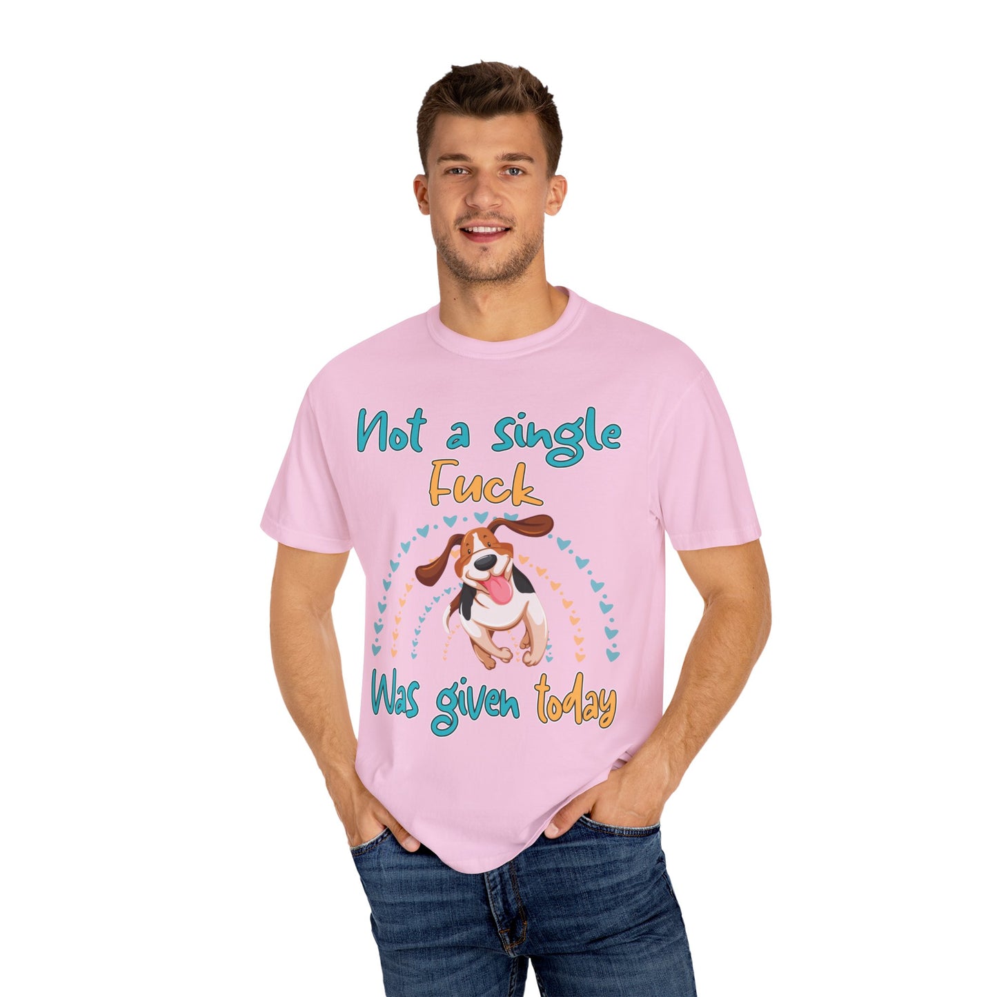 Funny Dog T-Shirt: Not a Single F*ck Was Given Today | Gildan Comfort Colors