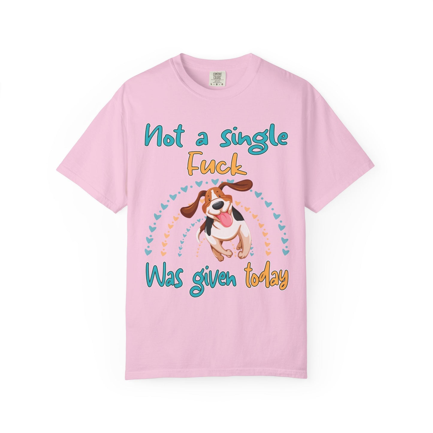 Funny Dog T-Shirt: Not a Single F*ck Was Given Today | Gildan Comfort Colors