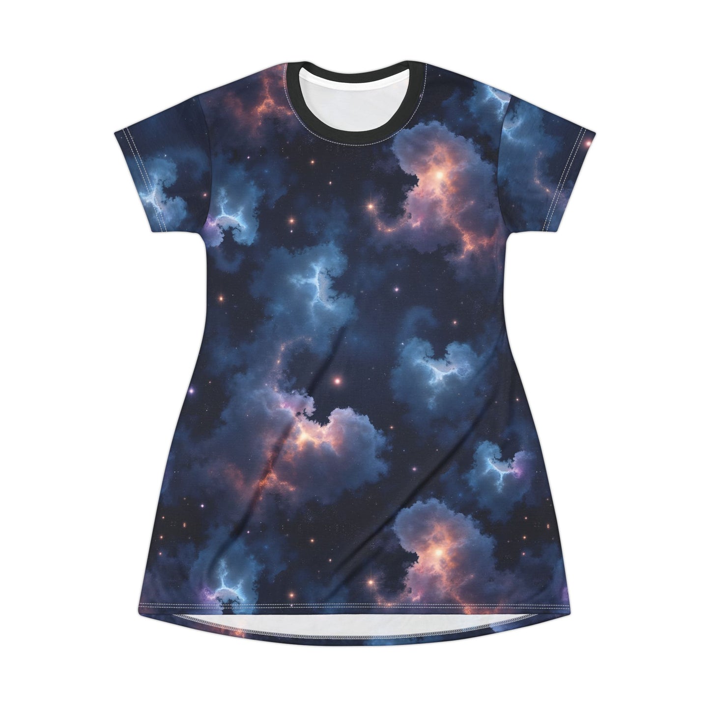 Nebulae Tunic Dress | Cosmic Print for Astronomy Lovers