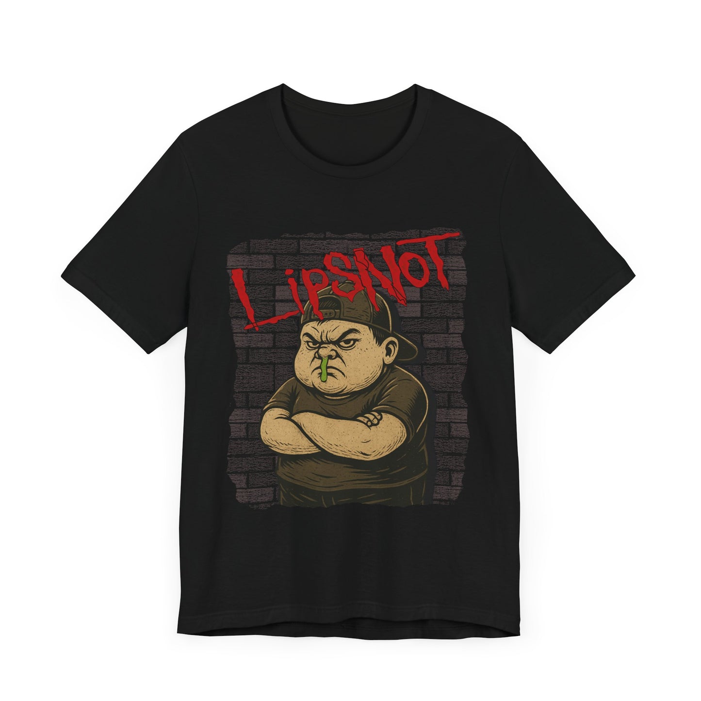 Graffiti Style Concert Shirt - 'LIPSNOT' Parody Tee