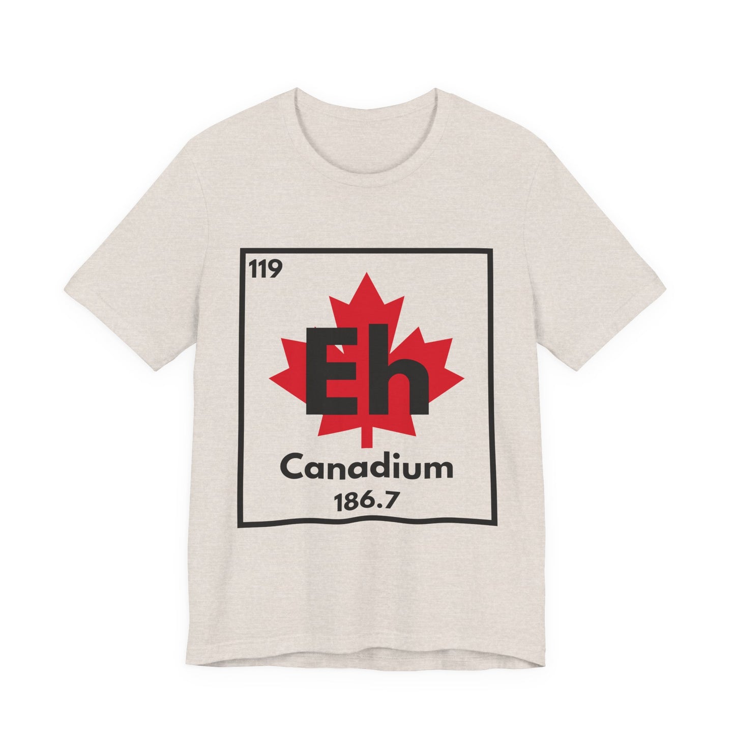 Canadium "Eh" Periodic Table Tee – Science and Canada Mashup Tee - Dark Print