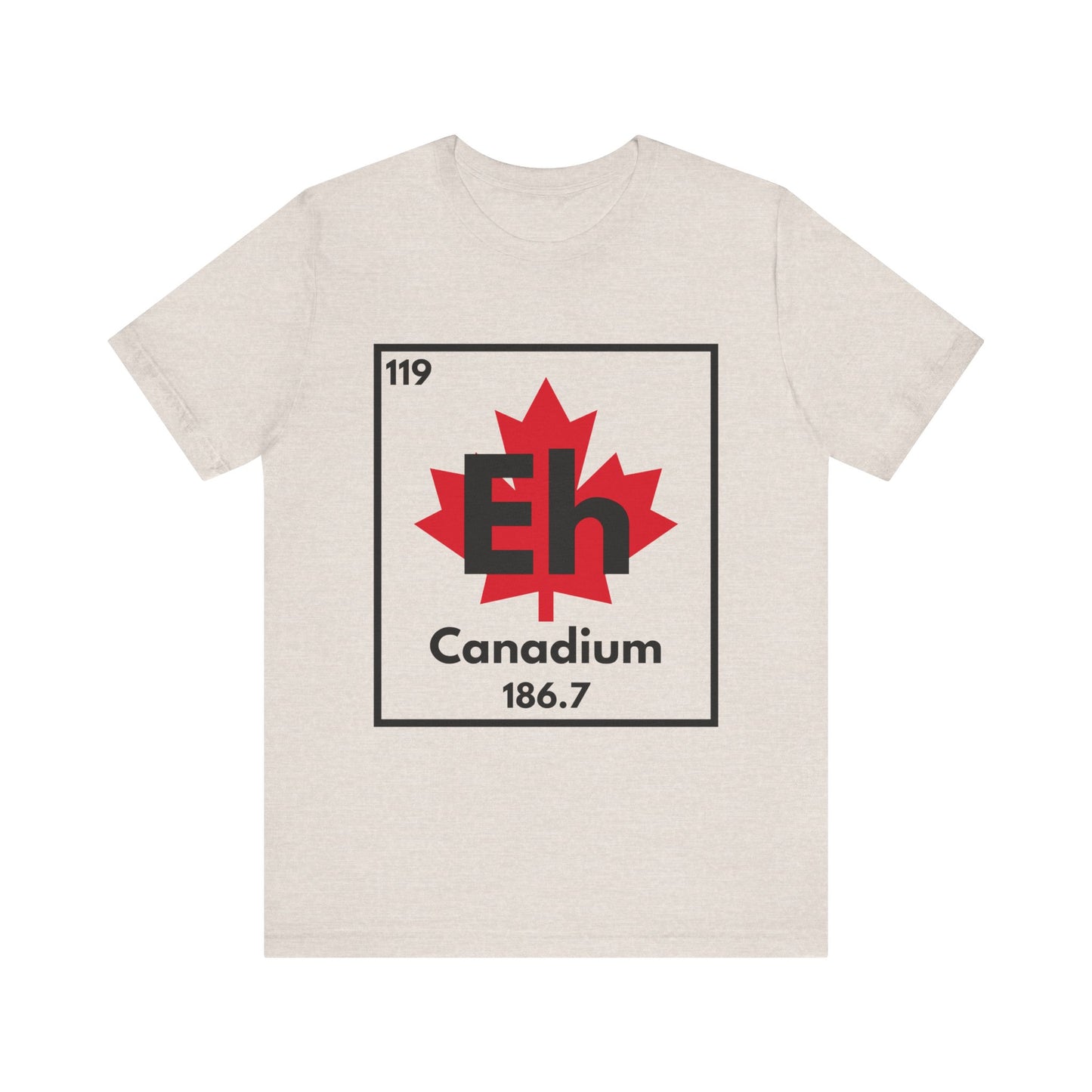 Canadium "Eh" Periodic Table Tee – Science and Canada Mashup Tee - Dark Print
