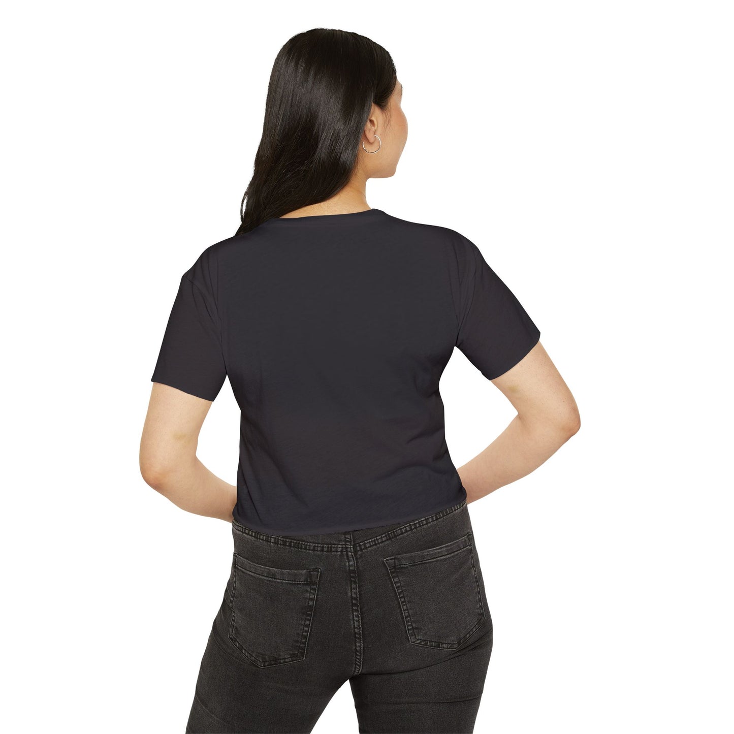 Crop Top - US Eh Bald Eagle and Beaver Canadian American Flag Women's Festival Top