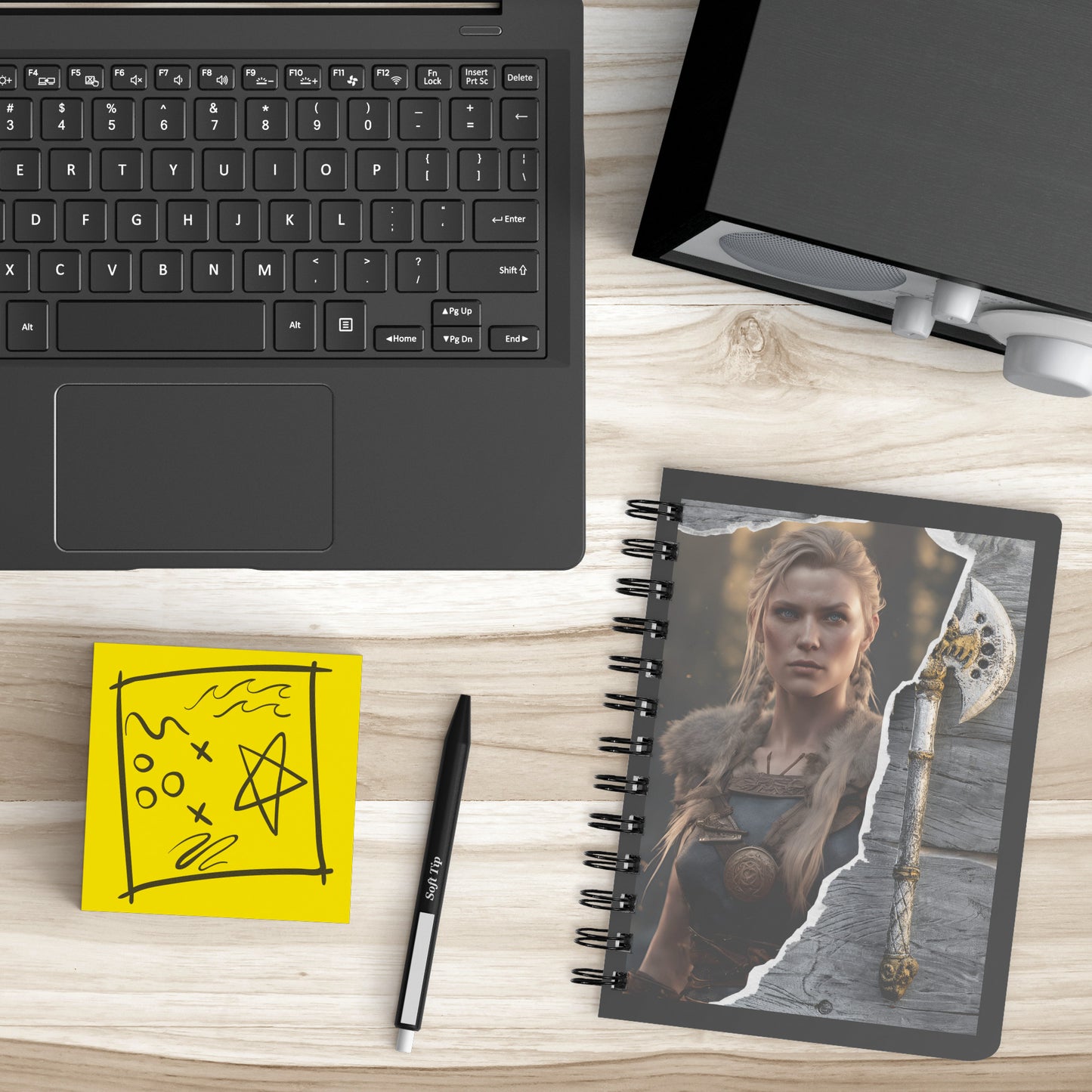 Shield Maiden Fantasy RPG Gamer Notebook - For Viking Enthusiasts