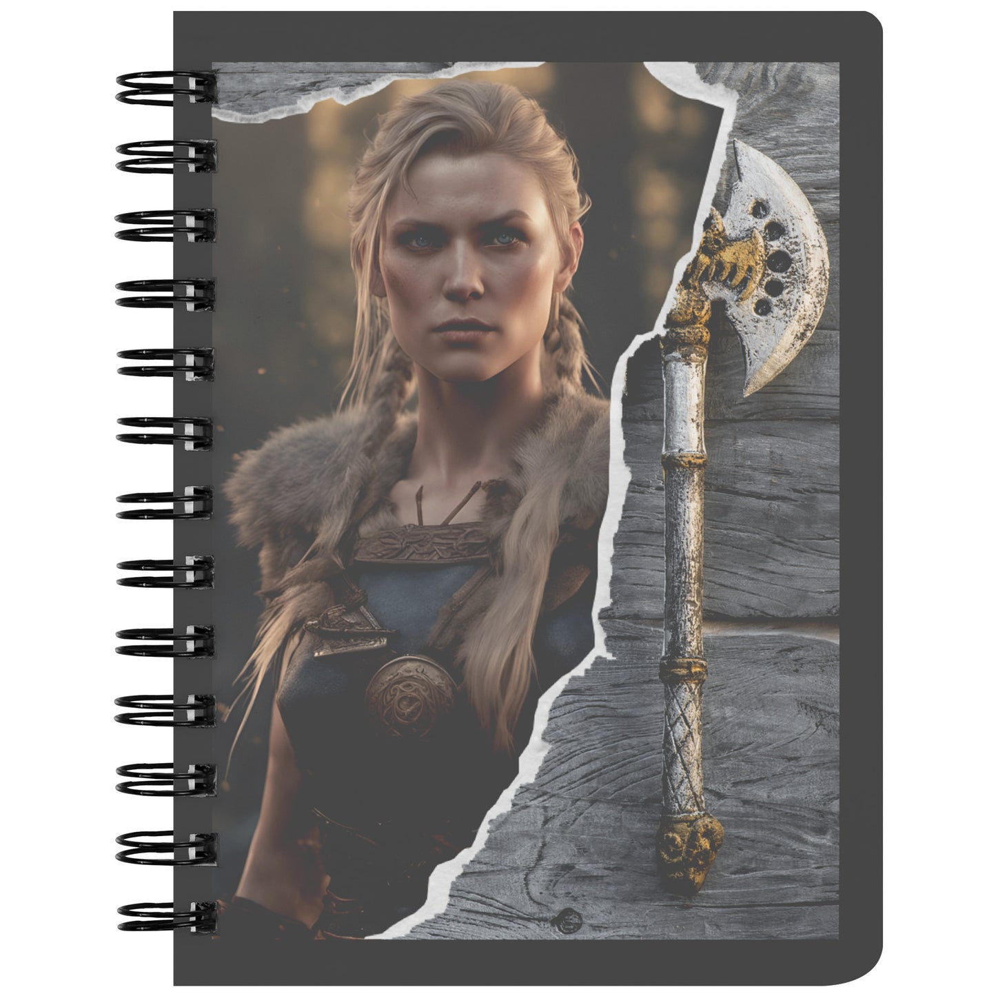 Shield Maiden Fantasy RPG Gamer Notebook - For Viking Enthusiasts