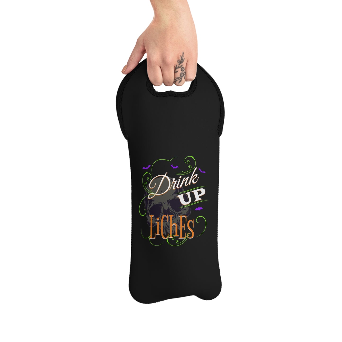 Drink Up Liches | Halloween or RPG Wine Tote Bag