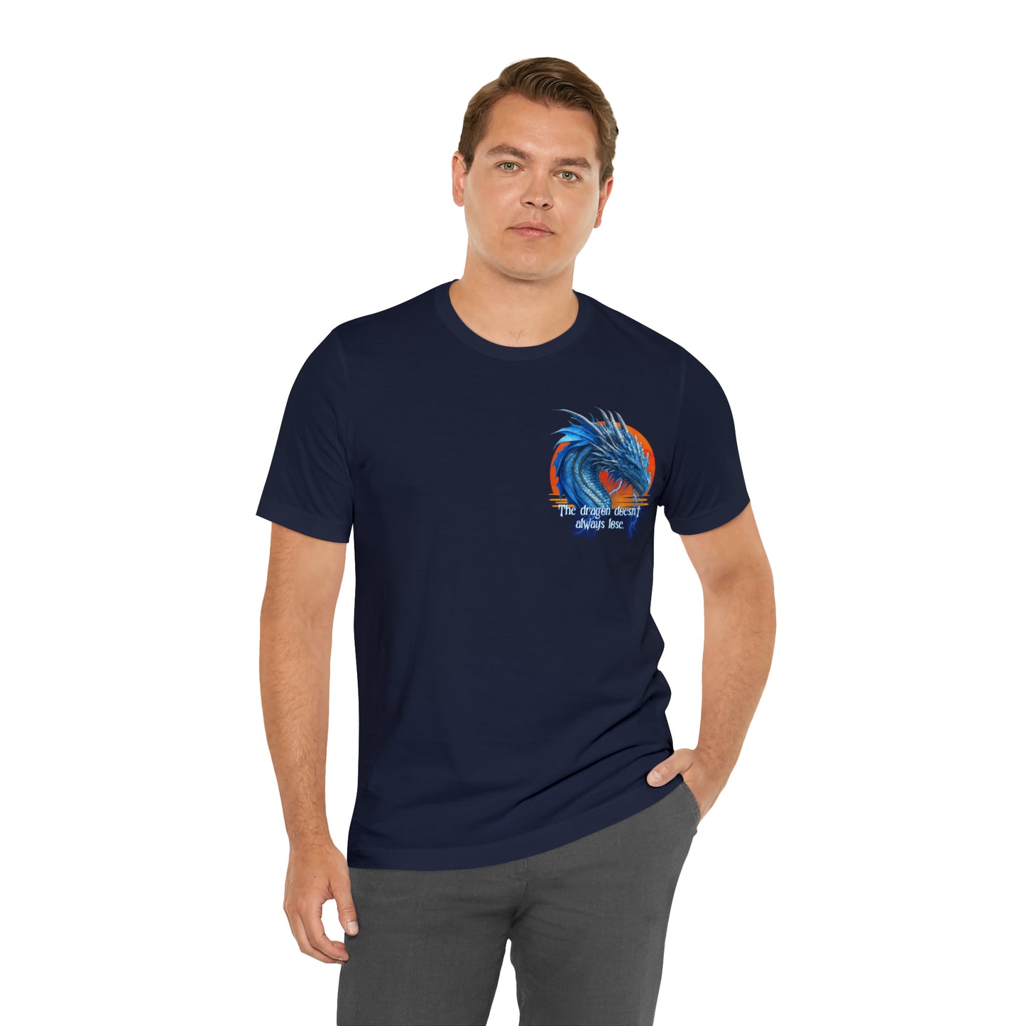 Blue Dragon Double Sided T-Shirt | Dragon Doesn't Always Lose | Meddle in the Affairs of Dragons