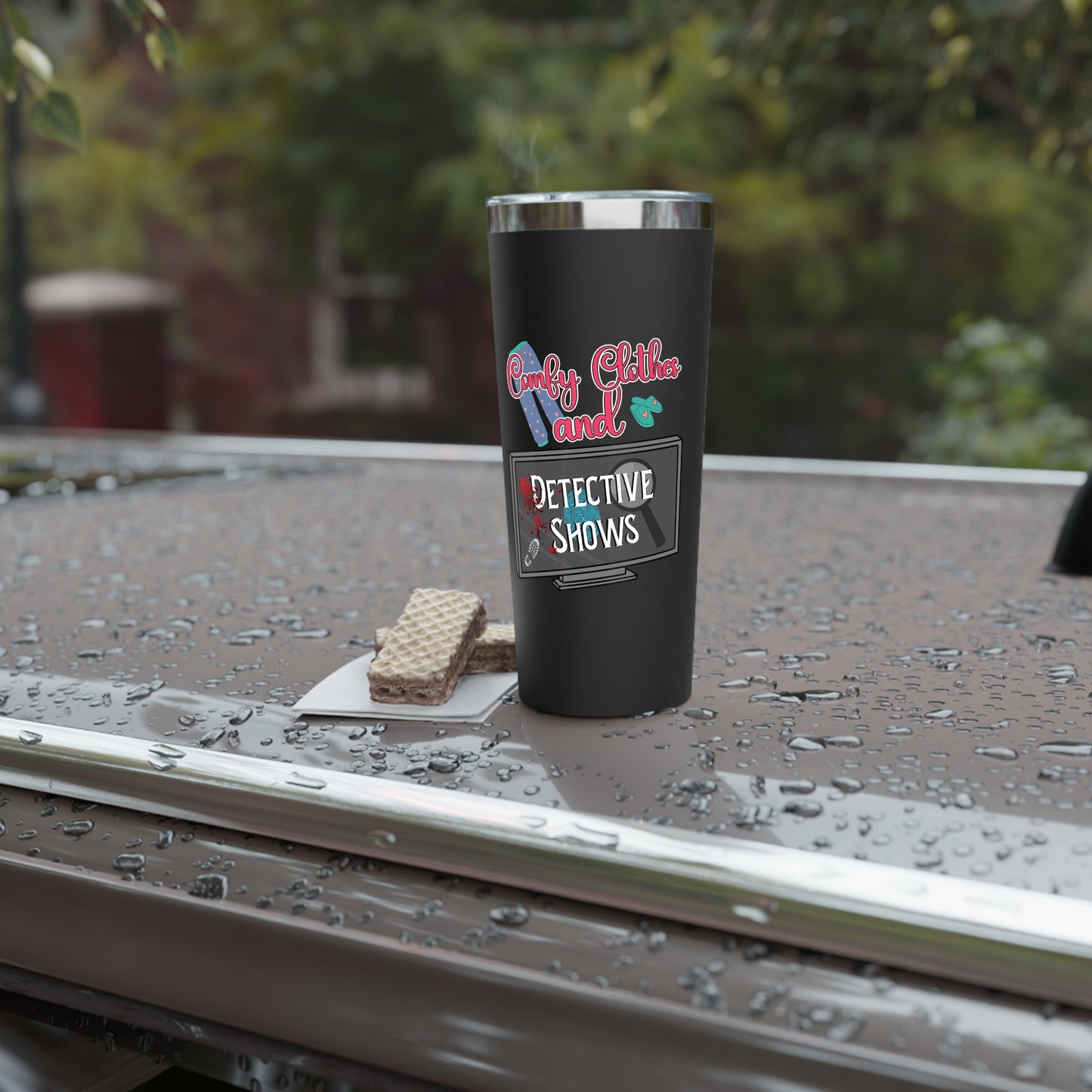 Comfy Clothes and Detective Shows | Insulated Tumbler - 22oz