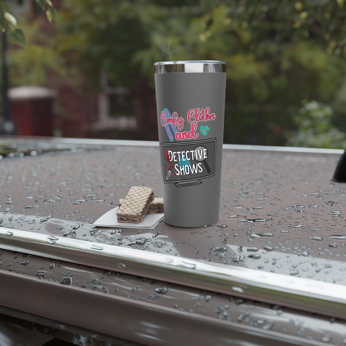 Comfy Clothes and Detective Shows | Insulated Tumbler - 22oz