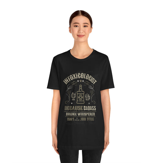 Intoxicologist Bartender T-Shirt – Funny Black Unisex Tee