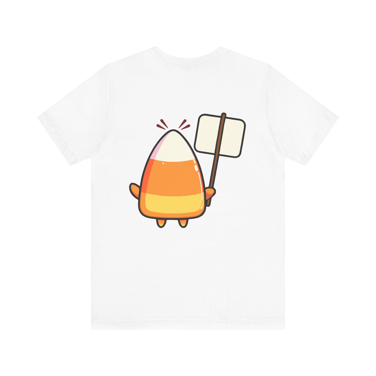 Halloween Candy Corn Tee "I Don't Like You Either" | Front and Back Graphic