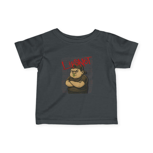 Infant "Lipsnot" Concert Style Tee with Cool Character Design