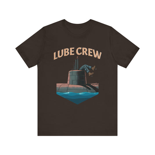 Lube Crew Funny Submarine T-Shirt – Stuck Workman Navy Rescue Humor Tee