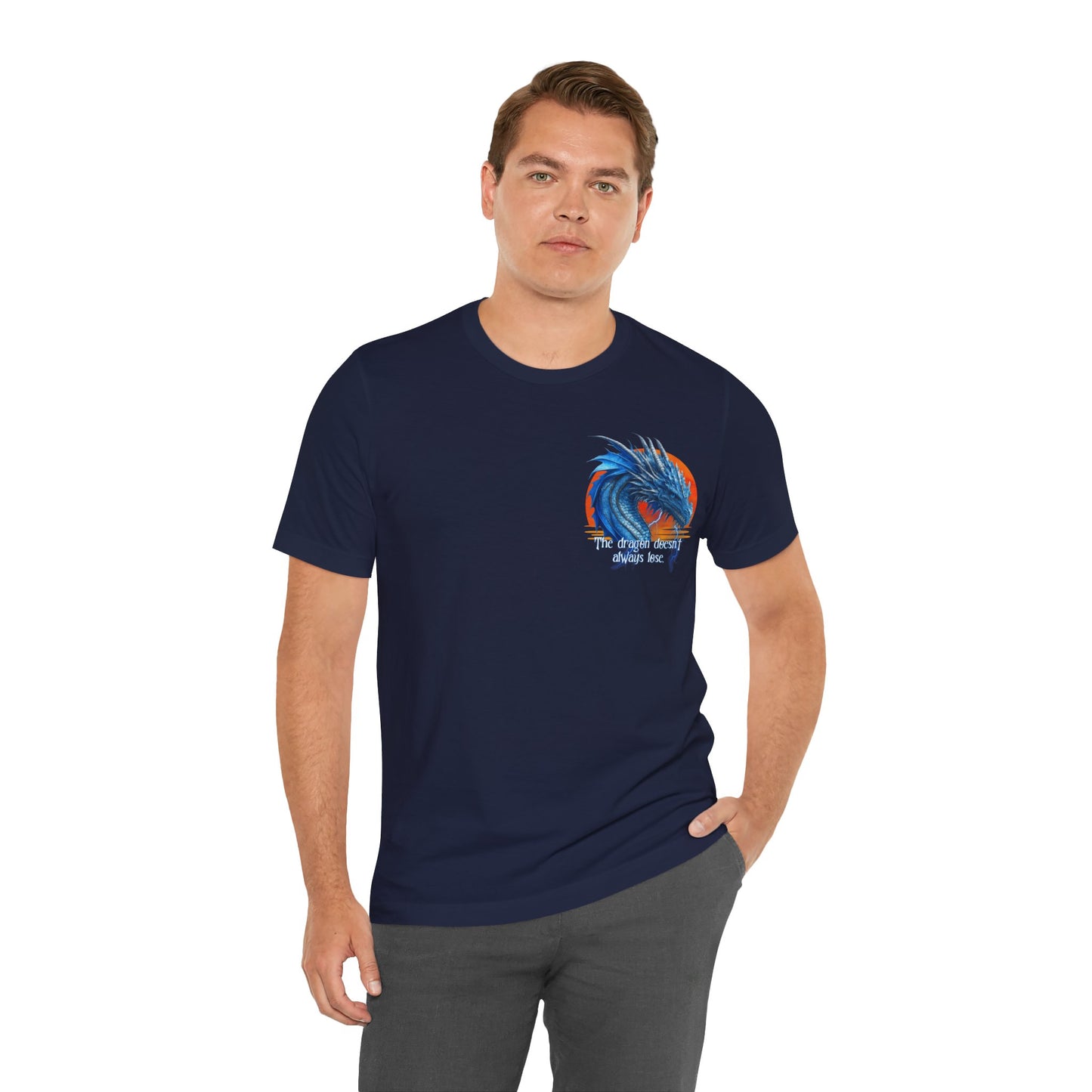 Blue Dragon Double Sided T-Shirt | Dragon Doesn't Always Lose | Meddle in the Affairs of Dragons