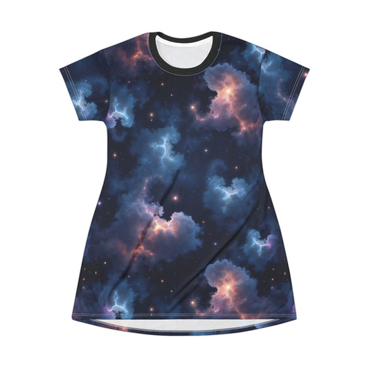 Nebulae Tunic  Dress | Cosmic Print for Astronomy Lovers