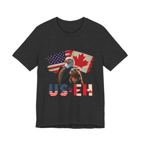 "US Eh" Canada USA Pride Shirt for July 4th & Canada Day