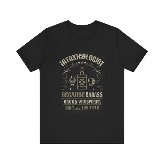 Intoxicologist Bartender T-Shirt – Funny Black Unisex Tee