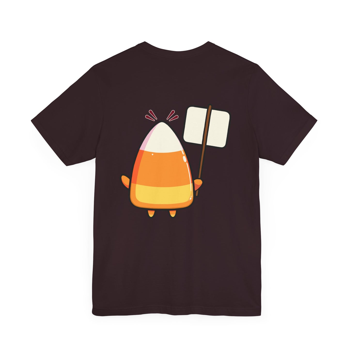 Halloween Candy Corn Tee "I Don't Like You Either" | Front and Back Graphic