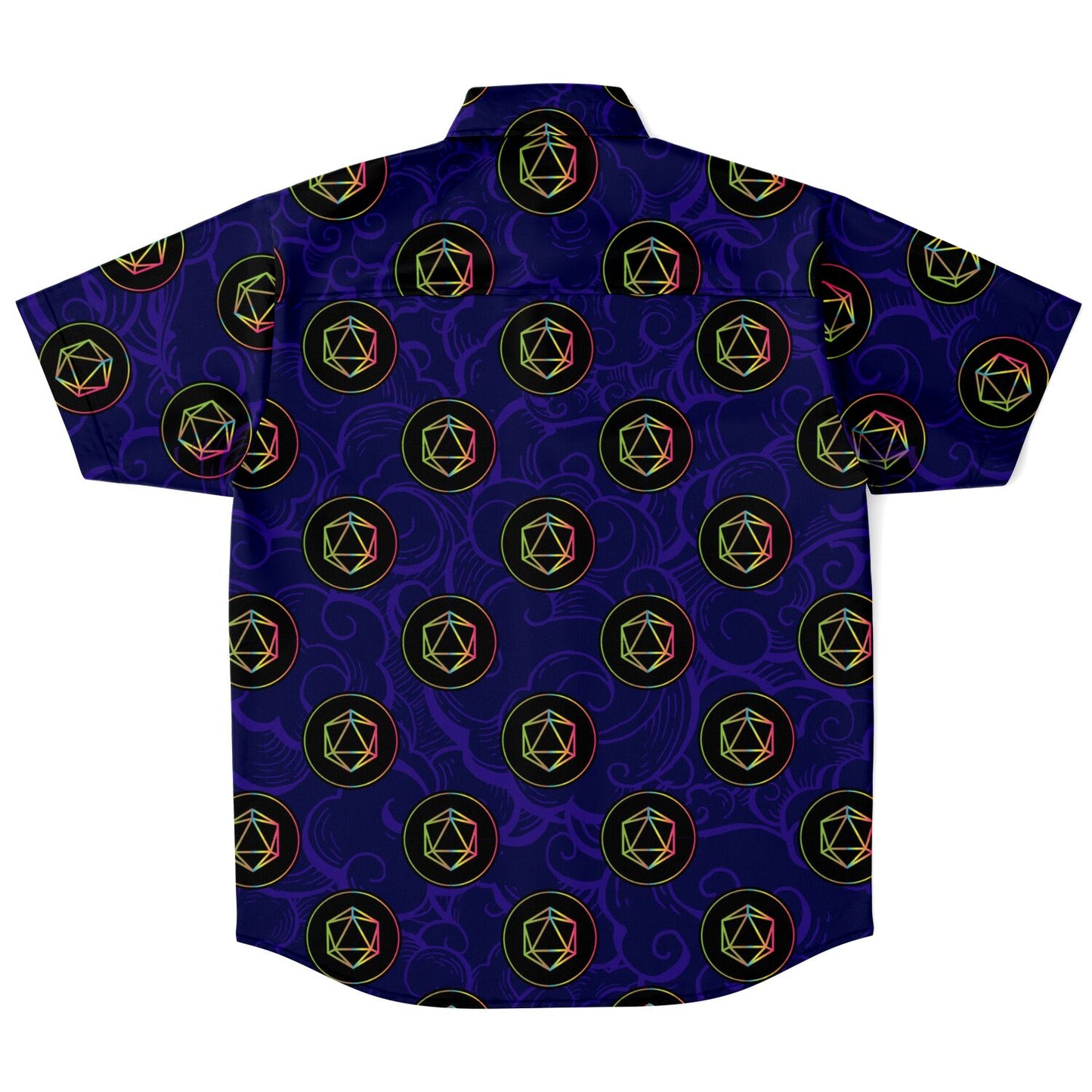 Enchanted Dice: A Nerdy Hawaiian Shirt for Fantasy Tabletop Roleplaying Game Players