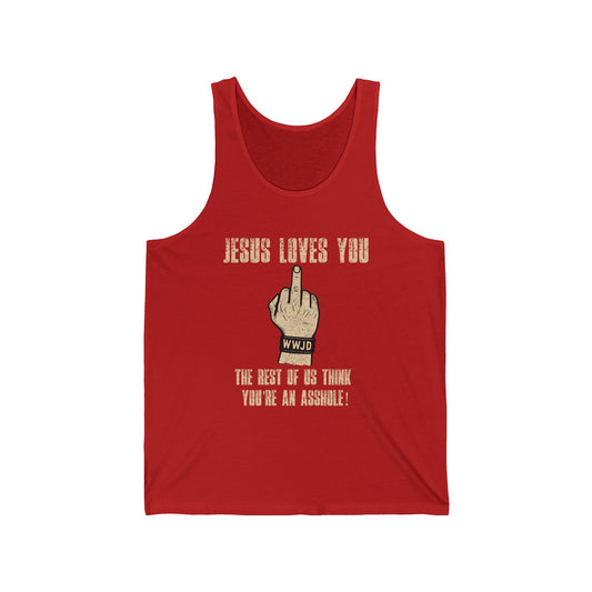 Grunge Middle Finger Graphic Tank Top - People think you're an ...