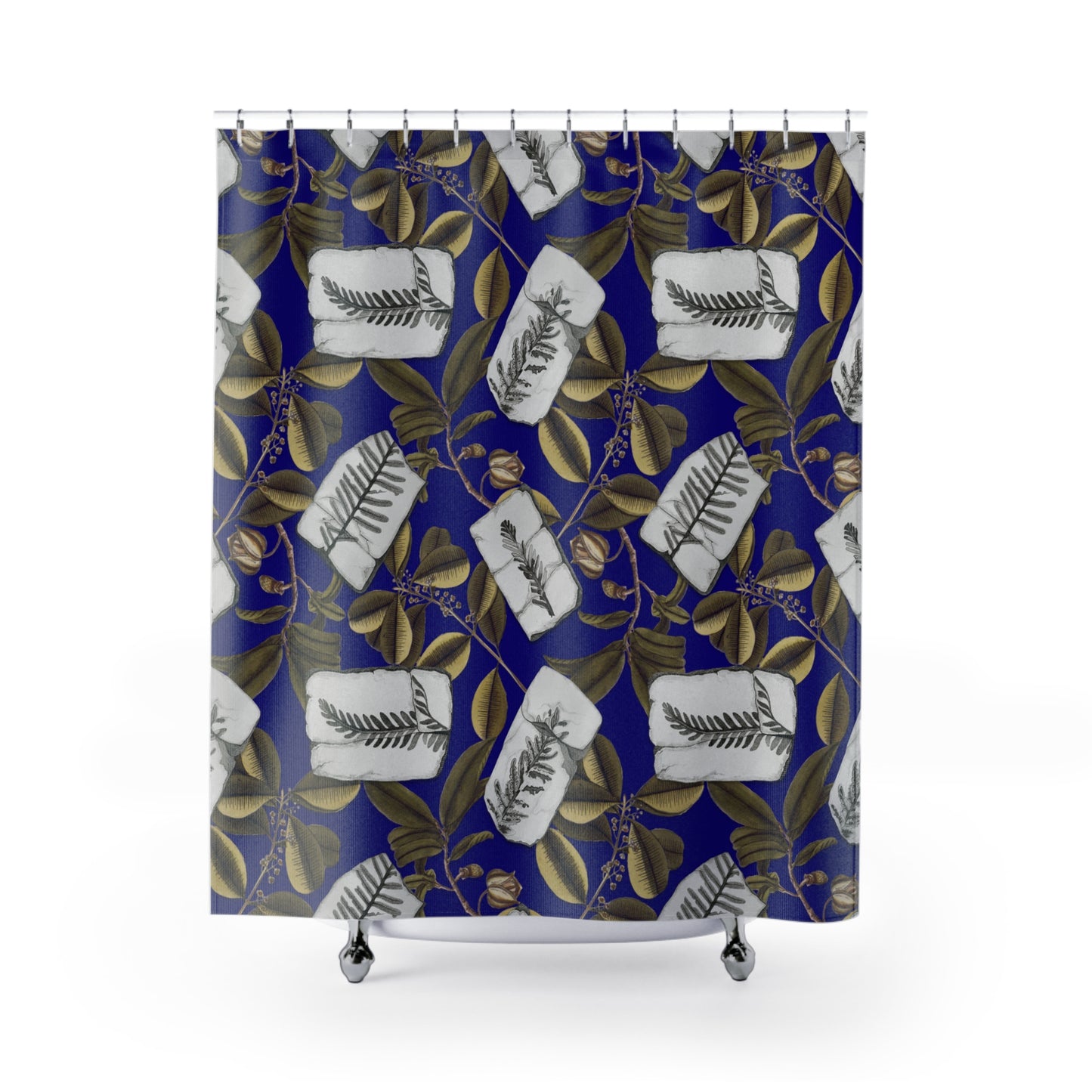 Fossils and Foliage Shower Curtains