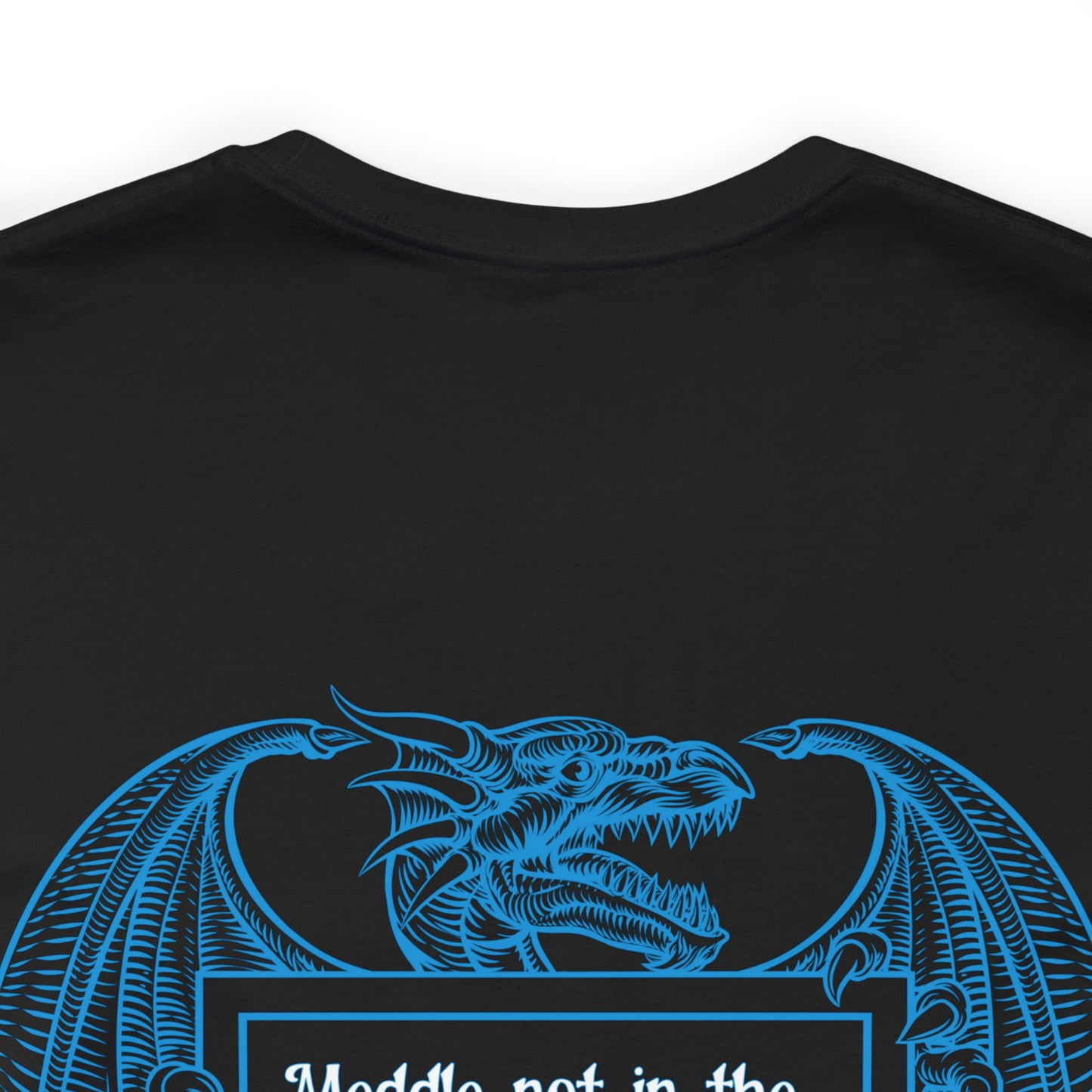 Blue Dragon Double Sided T-Shirt | Dragon Doesn't Always Lose | Meddle in the Affairs of Dragons